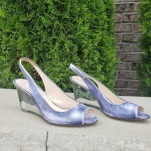 Prada Milano Sling-back Clear Wedges Size 39